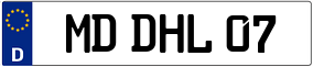Trailer License Plate